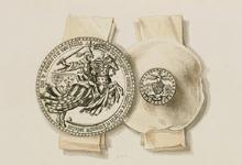 705-1 Het zegel en contrazegel van hertog Philips van Bourgondië, graaf van Holland