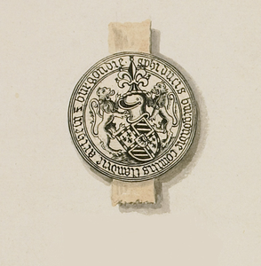 705-2 Het secreet zegel van hertog Philips van Bourgondië, graaf van Holland