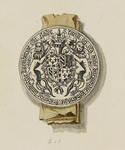 707-5 Het zegel van Karel de Stoute, hertog van Bourgondië, graaf van Holland