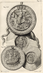 709 Twee zegels en twee contrazegels van hertogin Maria van Bourgondië