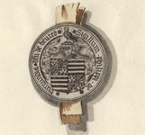 717 Zegel van Philips van Bourgondië, heer van Beveren, markies van Veere en Vlissingen, overleden 14 juli 1498