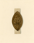 765 Het zegel van het klooster van de Drie Koningen te Zierikzee onder een brief (circa 1850)