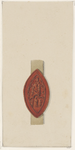 769 Het zegel van het Jacobijnen- of Predikherenklooster te Zierikzee onder een brief van de Predikheren (circa 1850)
