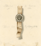 781 Het zegel van Albertus de Voorne, met potloodaantekeningen van mr J. Verheye van Citters (circa 1800)