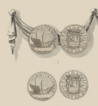 825-2 Twee gedenkpenningen (voor- en keerzijde), geslagen in Zeeland, tot voorkoming van zorgeloosheid