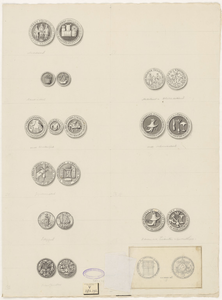 865-1 De penning (voor- en keerzijde) van het Middelburgs makelaarsgilde