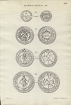 866-10 Middelburg 10. De penningen van Middelburgse gilden:43. timmerlieden (1594); 44. timmerlieden (1630); 45. ...