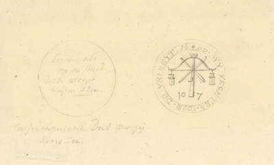 878 De penning van de broederschap van Sint Joris te Zierikzee, (circa 1800)