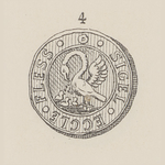 880-21 (4) Avondmaal- of kerkelijke armenloodje van de diaconie van Vlissingen, pelikaan met 2 jongen, randschrift, ...