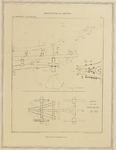 989-2 Zeeuwsche Boerenwagen. Een Zeeuwse boerenwagen, de Nooit Gedacht (1899), doorsnede van opzij gezien. Met schema ...