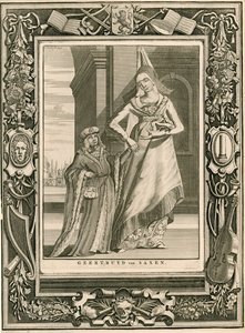 1-7 Gertrudis van Saksen, gemalin van graaf Floris, voogdes van Holland (1061-1063).