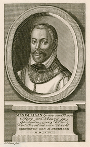 271 Maximilliaan de Hennin (1542-1578), graaf van Bossu, stadhouder van Holland enz, aangewezen heer van Veere en Vlissingen.