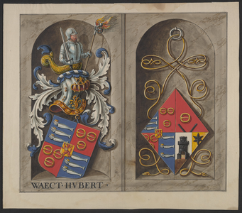 459a3 Wapens van Lievens de Huybert Jacobsz., opperdijkgraaf van het Land van Schouwen en burgemeester van Zierikzee en ...