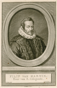 631 Philips van Marnix (1540-1598), heer van Sint Aldegonde, staatsman, godgeleerde en dichter, ambachtsheer van ...