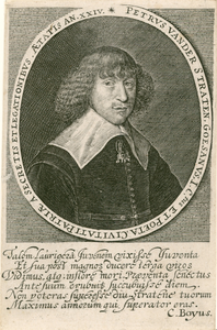 856 Pieter van der Straten (1616-1640), secretaris van Goes en Latijnse dichter, met een gedicht (Latijn) van C. Boyus.