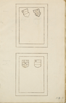 961-12_13 Grafzerk van een Van Borssele, met de wapens Oltsende en van de Gracht. Afkomstig van het geslacht van ...