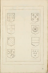 961-18 Zerk van een van Borssele, met wapens Maldeghem, Borssele, Bethune, Spieringh van Wel en Schoudee of Schengen. ...