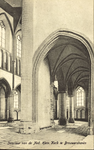 125-50 Interieur van de Ned. Herv. Kerk te Brouwershaven. Interieur van de Nederlandse Hervormde kerk te Brouwershaven