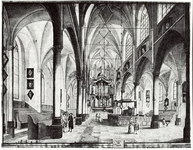 128-23 Interieur van de Nederlandse Hervormde Grote of Maria Magdalenakerk te Goes