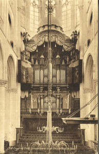 128-28 Oud Orgel- en Oude Schepenbank in de Groote Kerk te Goes. Het orgel en de schepenbank in de Nederlandse ...