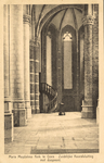 128-60 Maria Magdalena Kerk te Goes. Zuidelijke Koorafsluiting met doopvont.. De Nederlandse Hervormde Grote of Maria ...