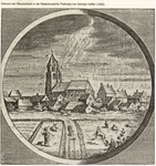 134-77 Gravure van de Nederlandse Hervormde kerk te Nieuwerkerk