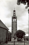 135-45 Ouwerkerk (Z.) Toren b.d. Ned. Herv. Kerk. De toren van de Nederlandse Hervormde kerk te Ouwerkerk