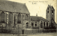 135-85 Kerk en Secretarie, Oosterland (Zeel.). De Nederlandse Hervormde kerk te Oosterland
