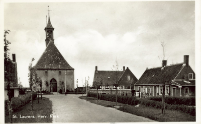 137-150 St. Laurens, Herv. Kerk. De Nederlandse Hervormde kerk te Sint Laurens