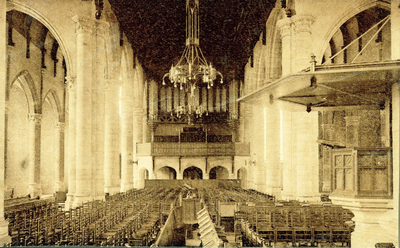 140-92 Interieur van de Nederlandse Hervormde Sint Jacobskerk te Vlissingen