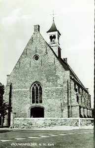 141-36 Vrouwenpolder, N.H. Kerk. De Nederlandse Hervormde kerk te Vrouwenpolder