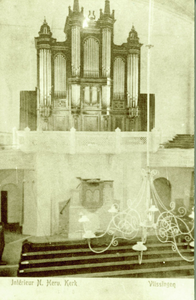 141-4 Intérieur N. Herv. Kerk Vlissingen. Het orgel in de Nederlandse Hervormde Nieuwe Kerk te Vlissingen
