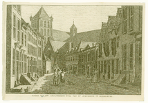 152 1787 juli 1. Ruïne van het geplunderde huis van Dr. [Lucas A. van] Steveninck te Middelburg / [J. Bulthuis]. ...