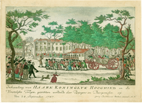 340 1787 september 24. Inhaaling van Haare Koninklijk Hoogheid en de Vorstelijke Telgen, getrokken wordende door ...