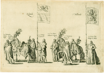 716 Begrafenisstoet van aartshertog Albertus van Oostenrijk (overleden 13 aug. 1621) te Brussel op 12 maart 1622 / ...