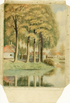 718 Veerse Singel [te Middelburg] / P. Geill. 1915. 1 aquarel ; 35 x 25,5 cm, blad 50 x 40 cm