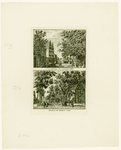 730 T'Raadhuis te Arnemuiden [boven] / De kerk te Arnemuiden [beneden]. Amsterdam , 1791. 2 prenten, 1 blad : ...