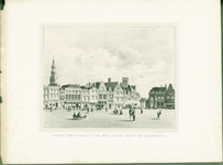 801-3 De Groote Markt te Middelburg. Grote Markt te Middelburg / J.F. Schütz del. ; Steendrukkerij T.P. Roest. ...