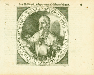 885 Don Fernando Alvarez de Toledo (Avila 29-10-1507-Lissabon 11/12-1582), hertog van Alva, Spaans generaal, landvoogd ...