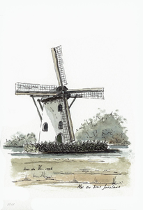 964-1111 Molen 'Buiten Verwachting' te Nieuw- en Sint Joosland.
