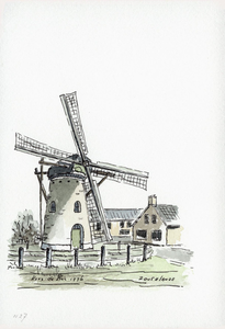 964-1127 De molen te Zoutelande.
