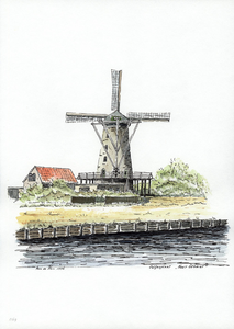 964-1169 Molen 'Nooit Gedacht' te Colijnsplaat.