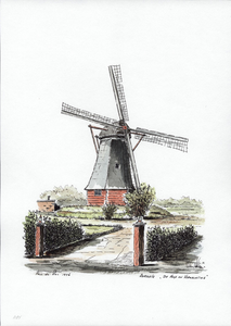 964-1184 Molen 'De Hoop en Verwachting' te Borssele.