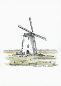 964-1195 Molen 'Buiten Verwachting' te Nieuw- en Sint Joosland.