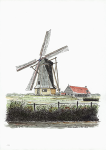 964-1199 Molen 'De Hoop' te Serooskerke.