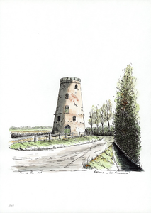 964-1203 Molen 'De Korenbloem' te Kortgene.