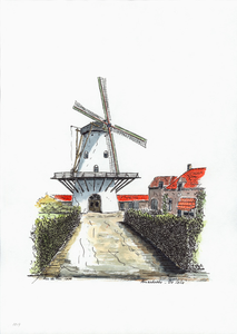 964-1219 Molen 'De Lelie' te Koudekerke.