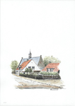 964-1252 Gezicht op het dorp Vrouwenpolder met de Nederlandse Hervormde kerk.