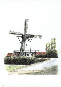 964-1284 Molen 'De Vier Winden' te Sint Annaland.