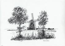 964-134 De molen te Aagtekerke.